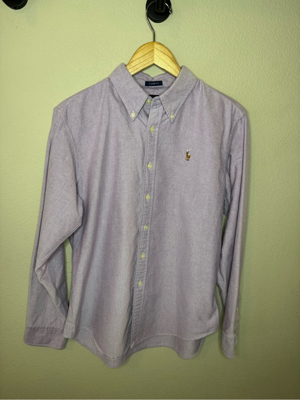 Polo Ralph Lauren Boys 14 Lavender Purple Oxford Button Down Shirt Classic Fit